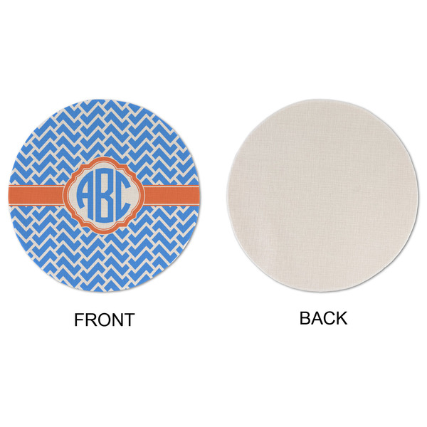 Zigzag Round Linen Placemats - APPROVAL (single sided)