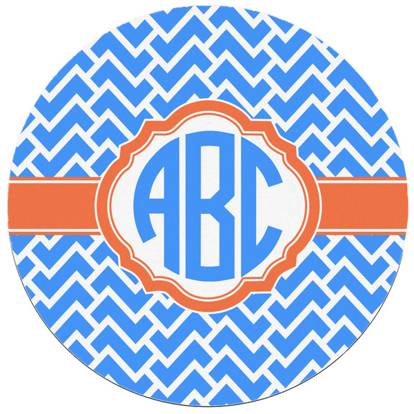 Zigzag Round Mousepad - APPROVAL