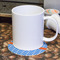 Zigzag Round Paper Coaster - With Mug