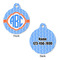 Zigzag Round Pet ID Tag - Large - Approval