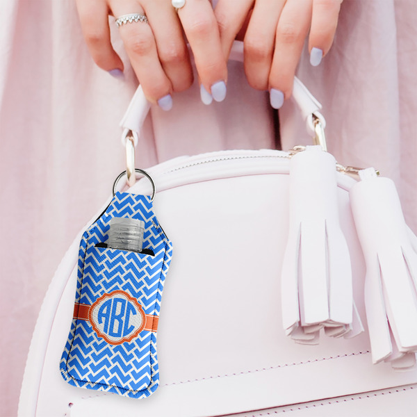 Zigzag Sanitizer Holder Keychain - Large (LIFESTYLE)