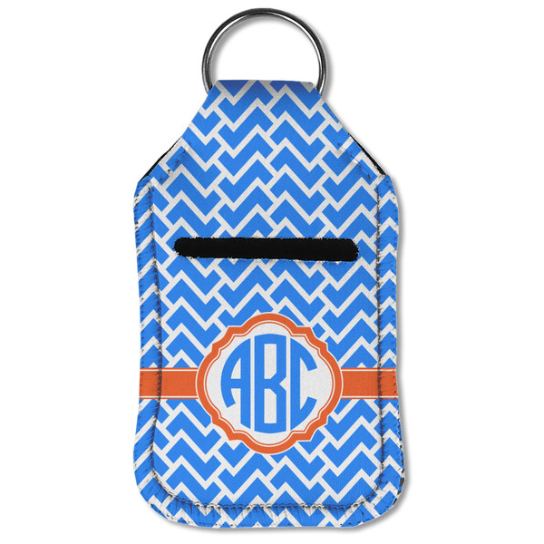 Zigzag Sanitizer Holder Keychain - Small (Front Flat)