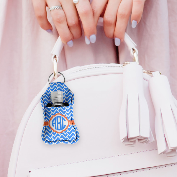 Zigzag Sanitizer Holder Keychain - Small (LIFESTYLE)