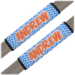 Zigzag Seat Belt Covers (Set of 2) (Personalized)
