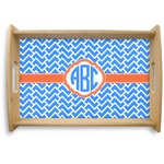 Zigzag Natural Wooden Tray - Small (Personalized)