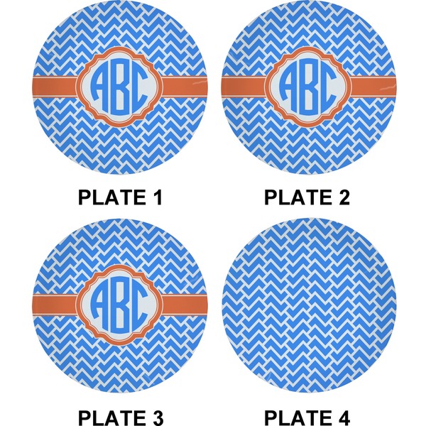 Zigzag Set of Appetizer / Dessert Plates (Approval)