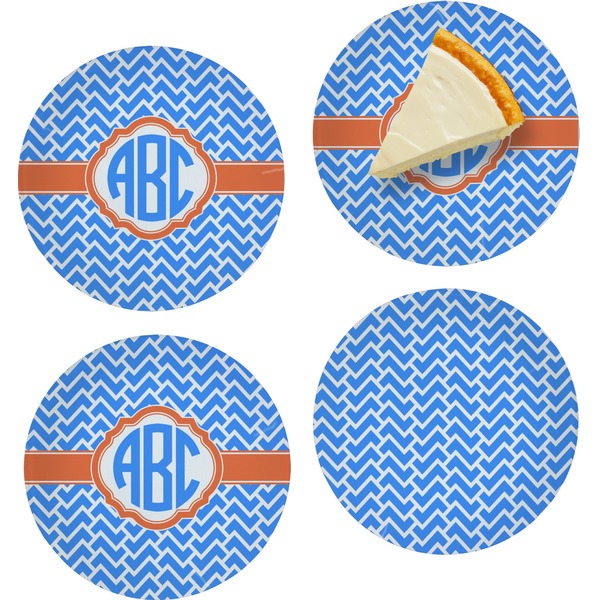 Zigzag Set of Appetizer / Dessert Plates