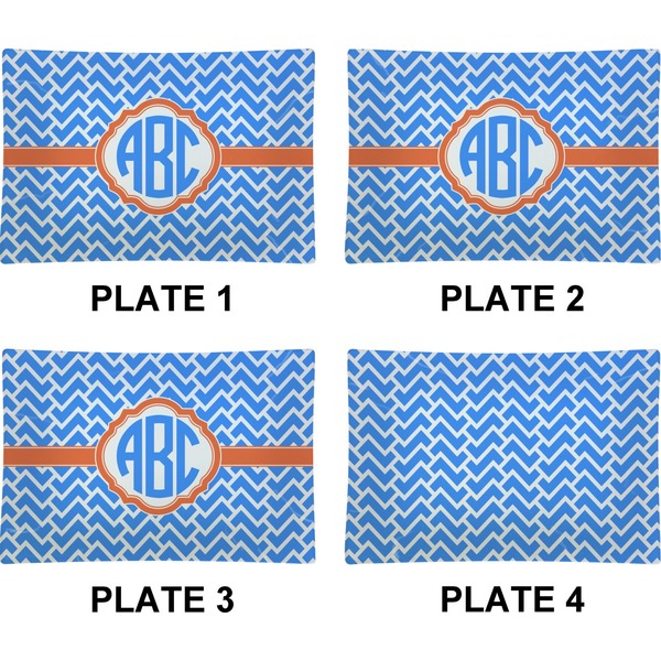 Zigzag Set of Rectangular Appetizer / Dessert Plates (Approval)