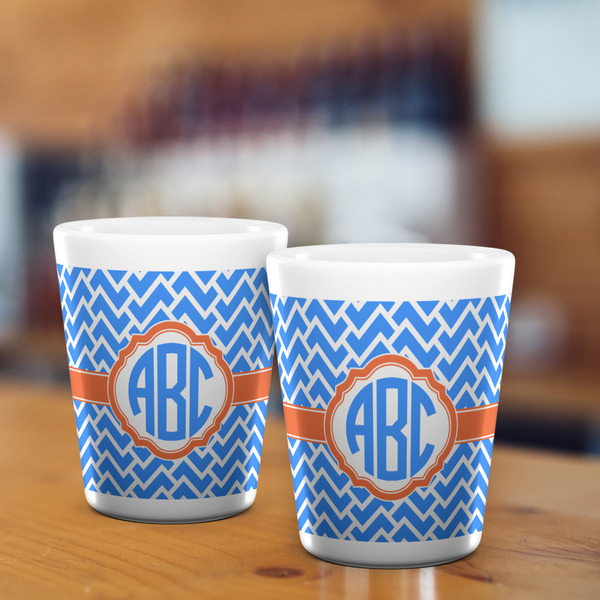 Zigzag Shot Glass - White - LIFESTYLE