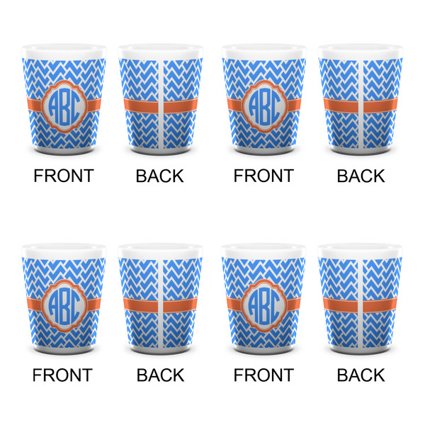 Zigzag Shot Glass - White - Set of 4 - APPROVAL