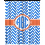 Zigzag Extra Long Shower Curtain - 70"x84" (Personalized)