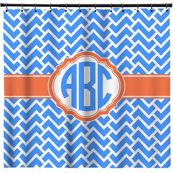 Custom Zigzag Shower Curtain - Custom Size (Personalized)