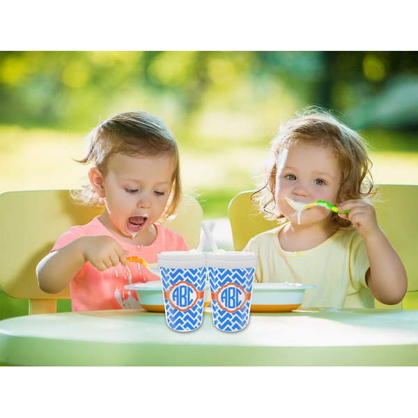 Zigzag Sippy Cups w/Straw - LIFESTYLE