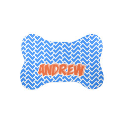Zigzag Bone Shaped Dog Food Mat (Small) (Personalized)