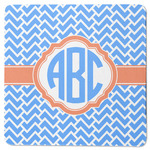 Zigzag Square Rubber Backed Coaster (Personalized)