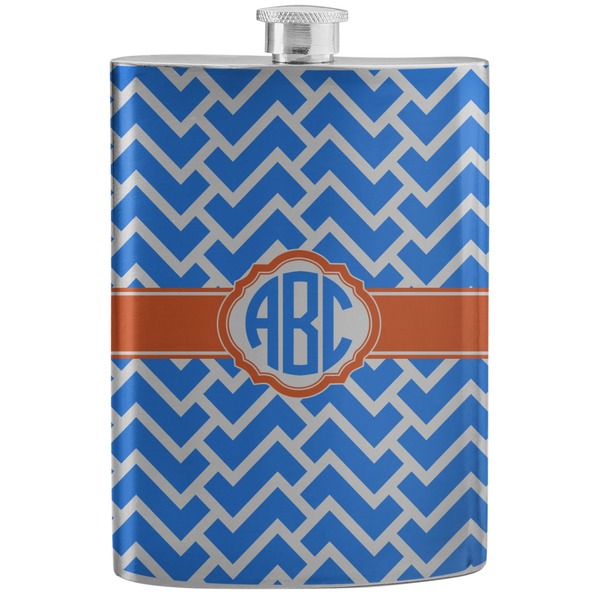 Custom Zigzag Stainless Steel Flask (Personalized)