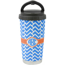 Zigzag Stainless Steel Coffee Tumbler (Personalized)