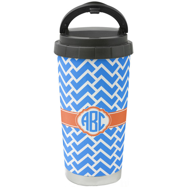 Custom Zigzag Stainless Steel Coffee Tumbler (Personalized)