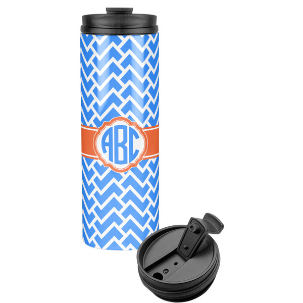 Custom Zigzag Stainless Steel Skinny Tumbler (Personalized)