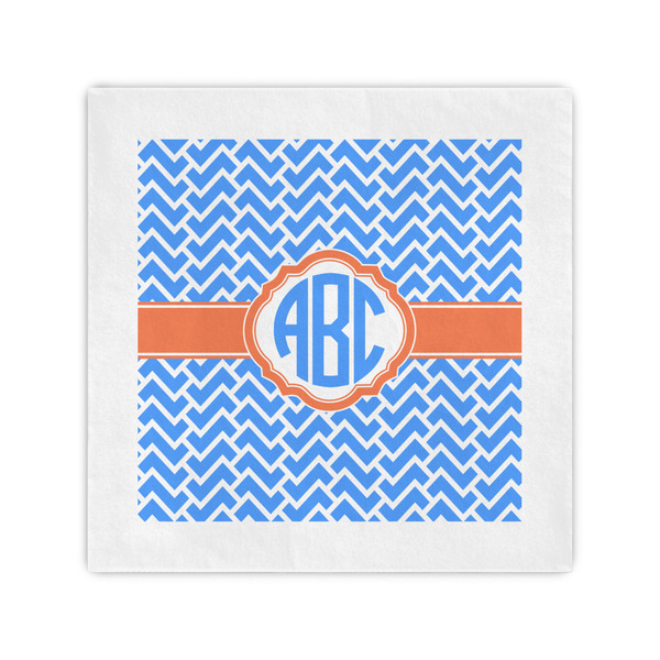 Custom Zigzag Cocktail Napkins (Personalized)