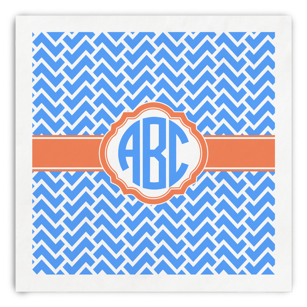 Custom Zigzag Paper Dinner Napkins (Personalized)