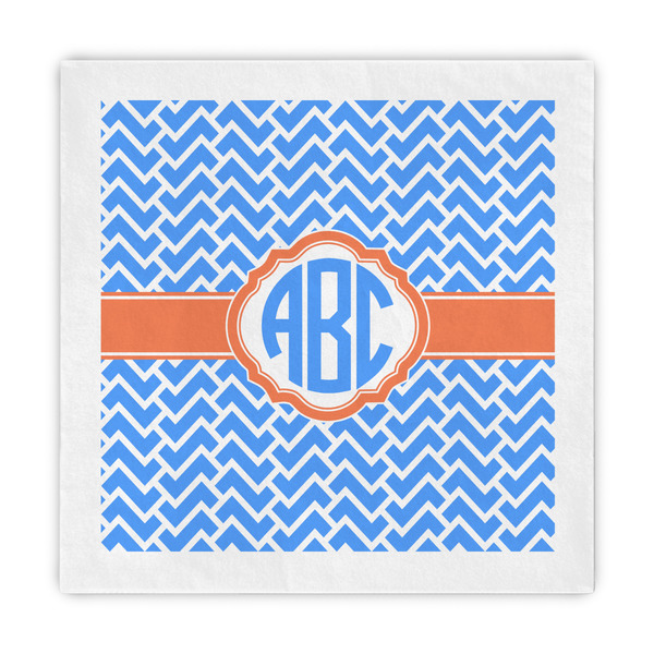 Custom Zigzag Standard Decorative Napkins (Personalized)