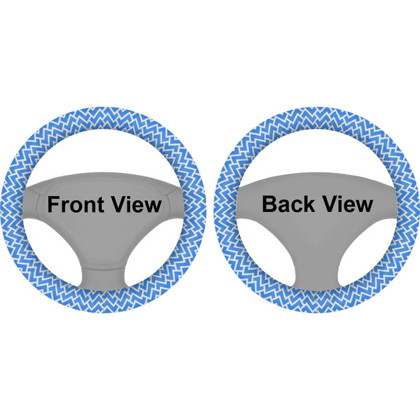 Zigzag Steering Wheel Cover- Front and Back