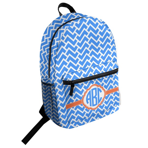 Custom Zigzag Student Backpack (Personalized)