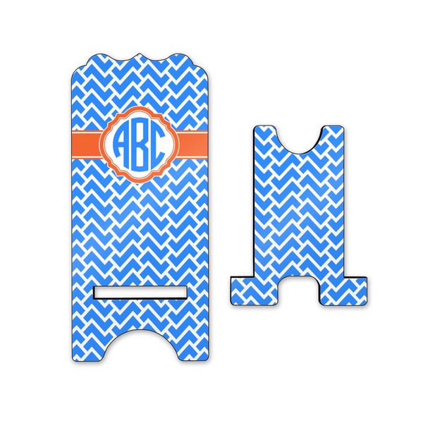 Zigzag Stylized Phone Stand - Front & Back - Small