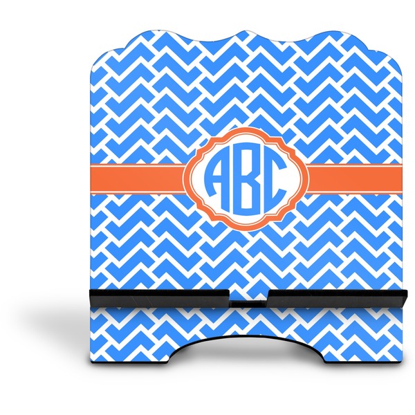 Zigzag Stylized Tablet Stand - Front without iPad
