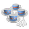 Zigzag Tea Cup - Set of 4 (Personalized)