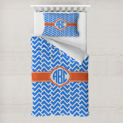 Zigzag Toddler Bedding w/ Monogram