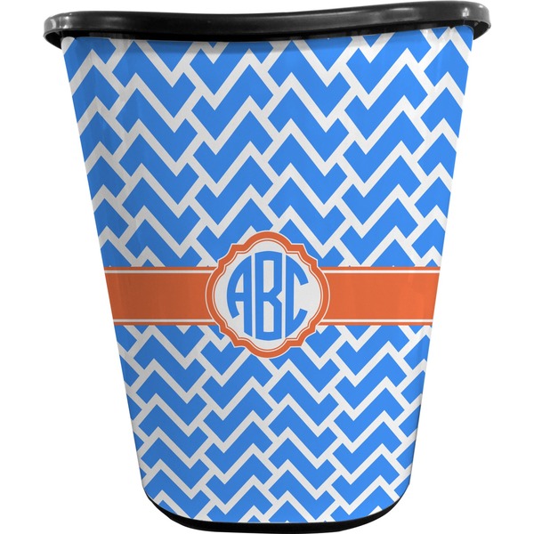 Zigzag Trash Can Black
