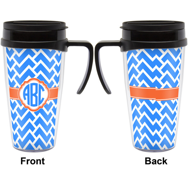 Zigzag Travel Mug with Black Handle - Approval