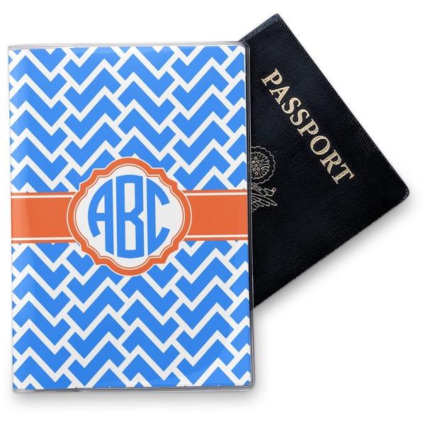 Custom Zigzag Vinyl Passport Holder (Personalized)