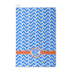 Zigzag Waffle Weave Golf Towel (Personalized)