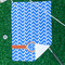 Zigzag Waffle Weave Golf Towel - In Context