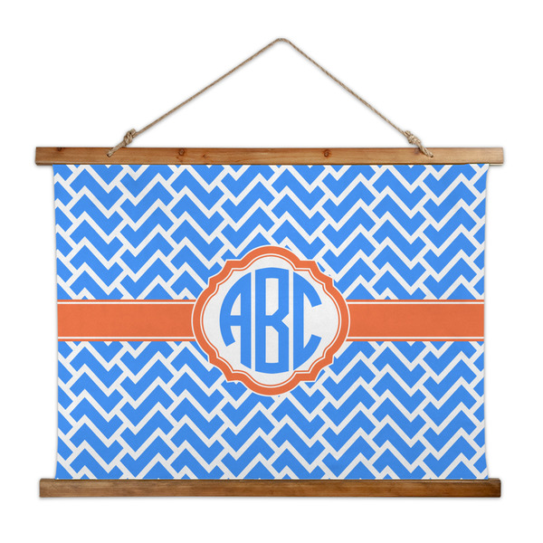 Custom Zigzag Wall Hanging Tapestry - Wide (Personalized)
