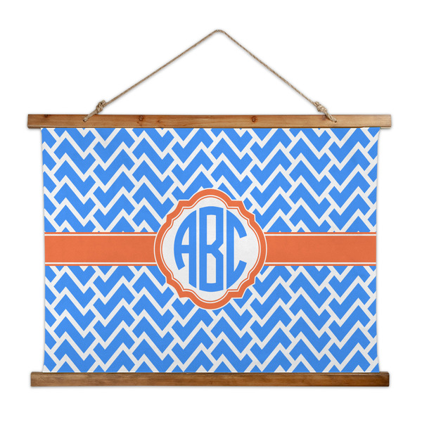 Custom Zigzag Wall Hanging Tapestry - Wide (Personalized)