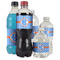 Zigzag Water Bottle Label - Multiple Bottle Sizes