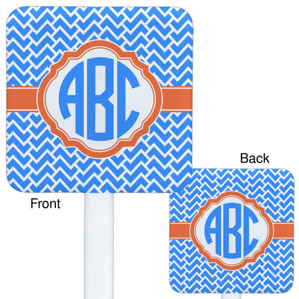 Zigzag White Plastic Stir Stick - Double Sided - Approval