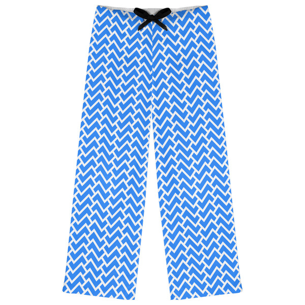 Custom Zigzag Womens Pajama Pants - L
