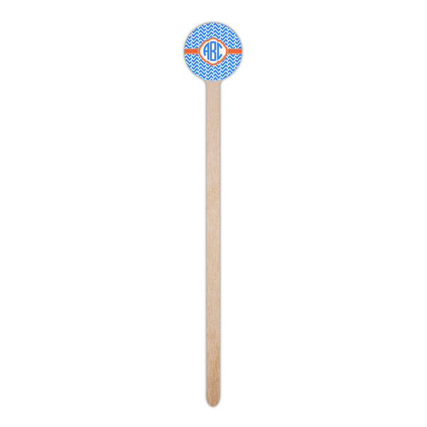 Zigzag Wooden 6" Stir Stick - Round - Single Stick