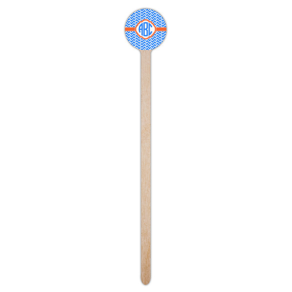 Zigzag Wooden 7.5" Stir Stick - Round - Single Stick