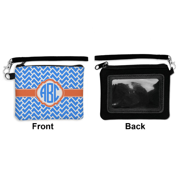 Zigzag Wristlet ID Cases - Front & Back