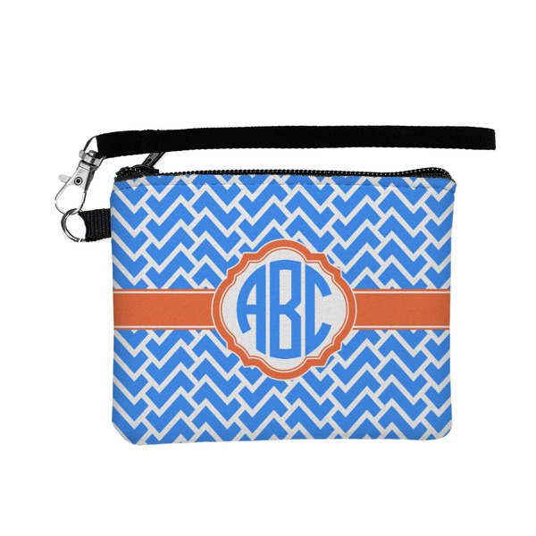 Custom Zigzag Wristlet ID Case w/ Monogram