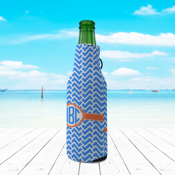Zigzag Zipper Bottle Cooler - LIFESTYLE