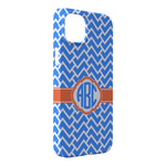 Zigzag iPhone Case - Plastic - iPhone 14 Plus (Personalized)