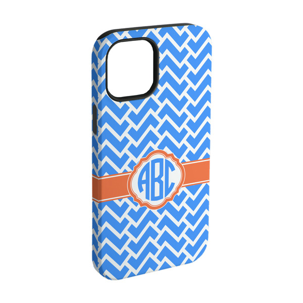 Custom Zigzag iPhone Case - Rubber Lined - iPhone 15 (Personalized)