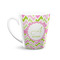 Pink & Green Geometric 12 Oz Latte Mug - Front